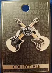 Значок Хард Рок Кафе «hard rock cafe» Сингапур. 2 гитары.