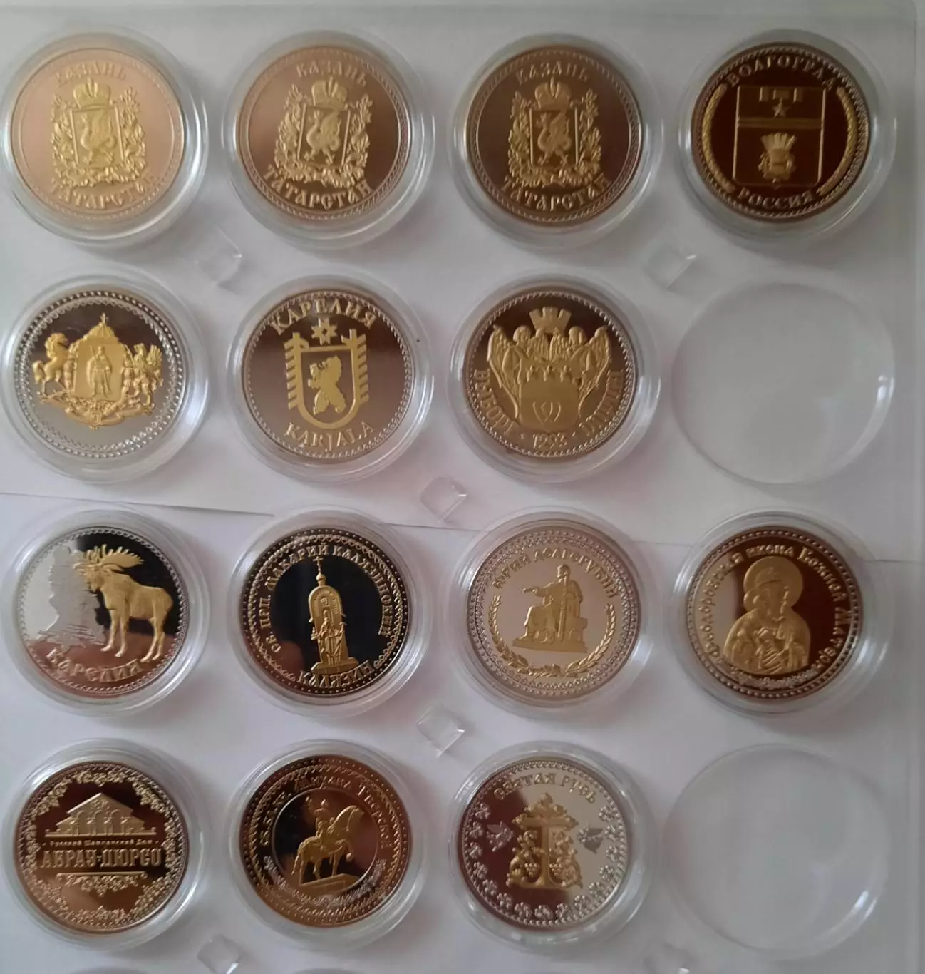 78 сувенирных монет (жетонов) города России. Биметалл. 5