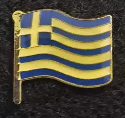 Значок Греция. Флаг.