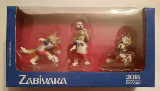 Фигурки Забиваки- талисмана Чемпионата Мира по футболу Россия 2018. Комплект.