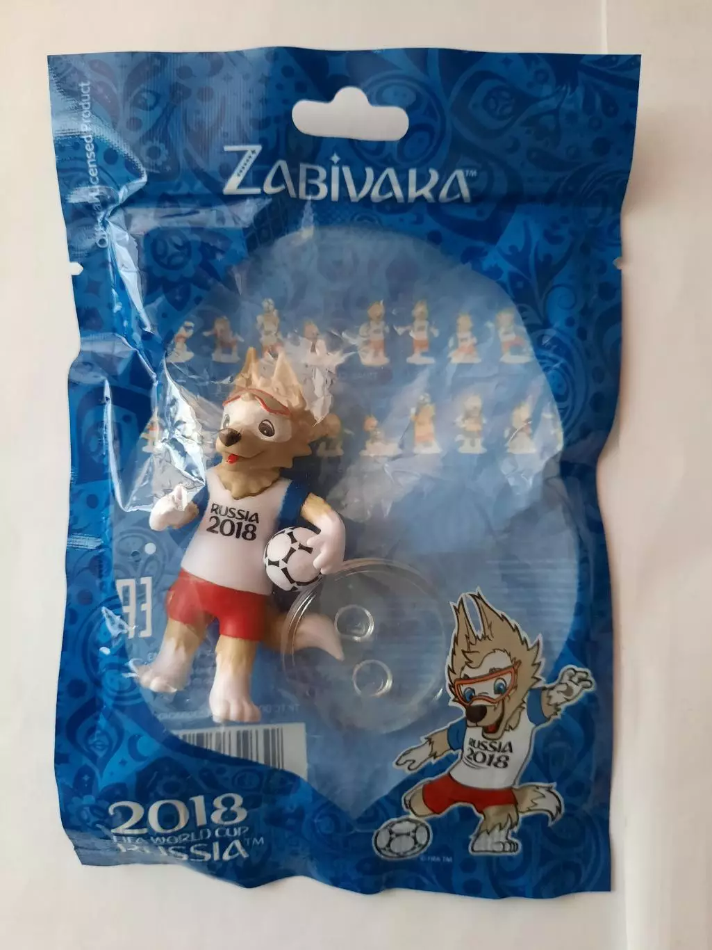 Фигурка Забиваки - талисмана Чемпионата Мира по футболу Россия 2018. (вид 4).