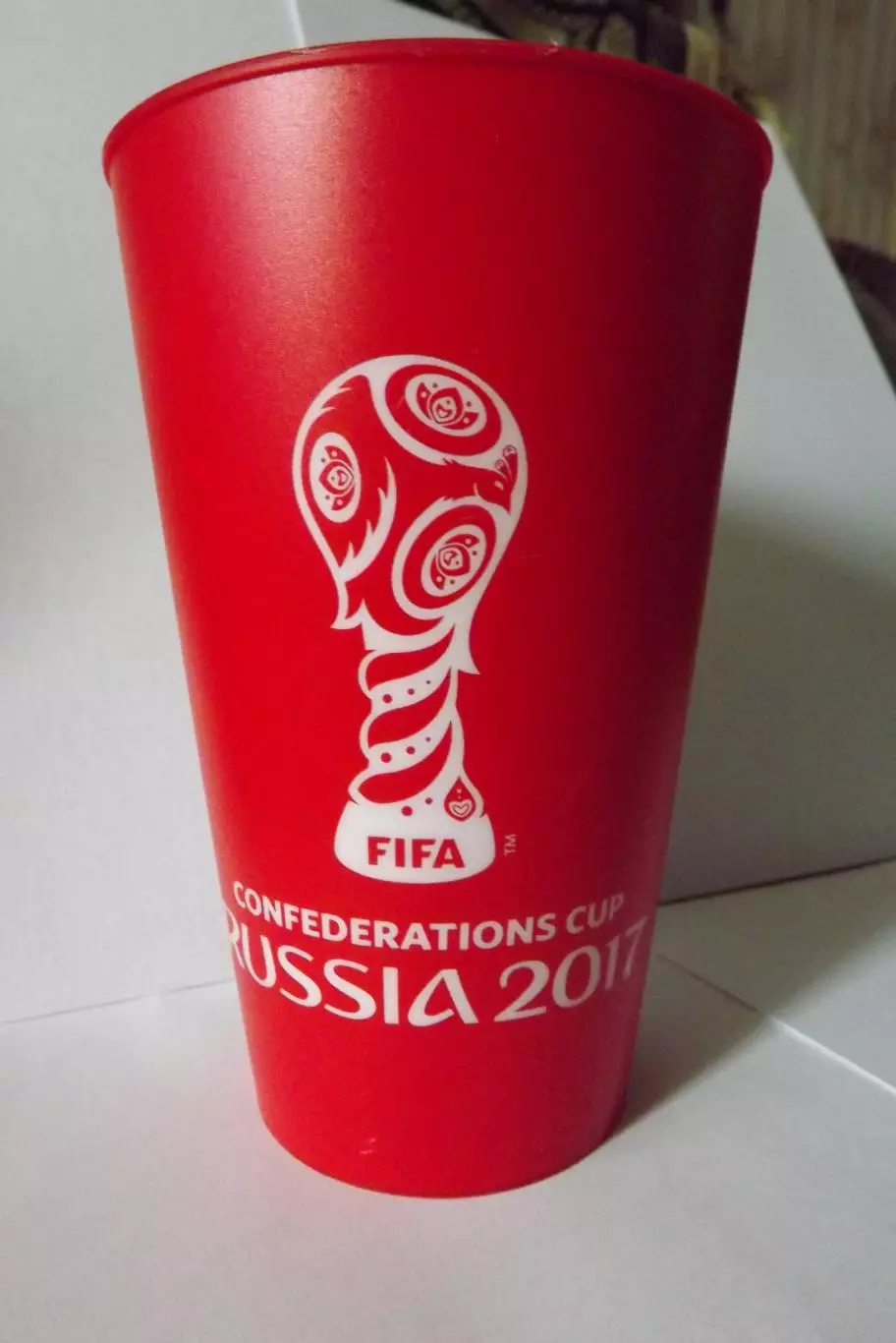 Пивной стакан Кубок Конфедераций по футболу Россия 2017 (пластик) 0,5 л.