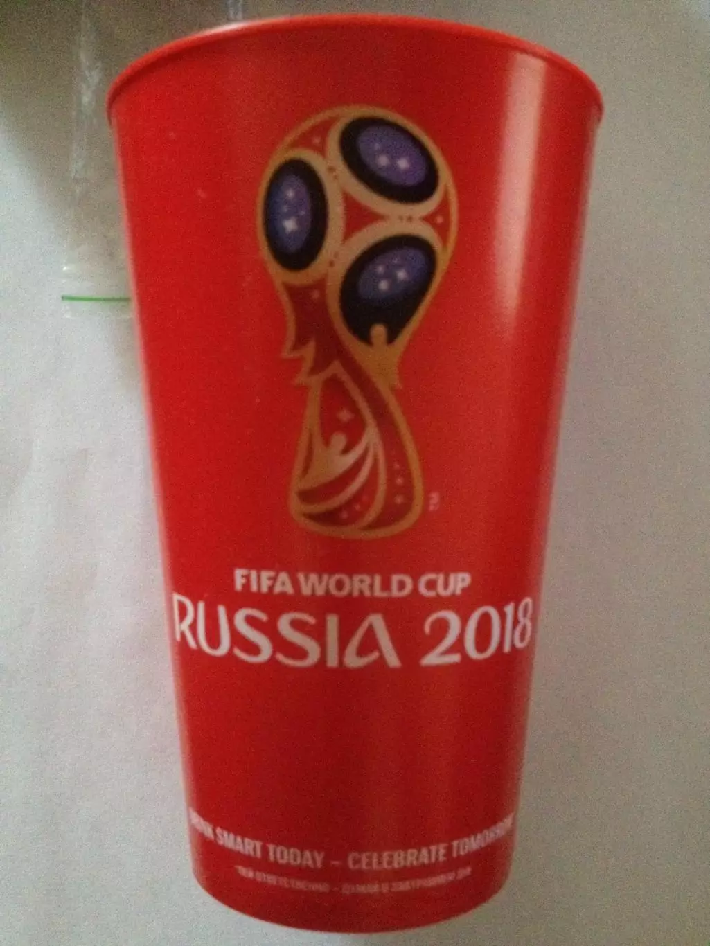 Пивной стакан Чемпионат Мира по футболу Россия 2018 (пластик) 0,5 л.