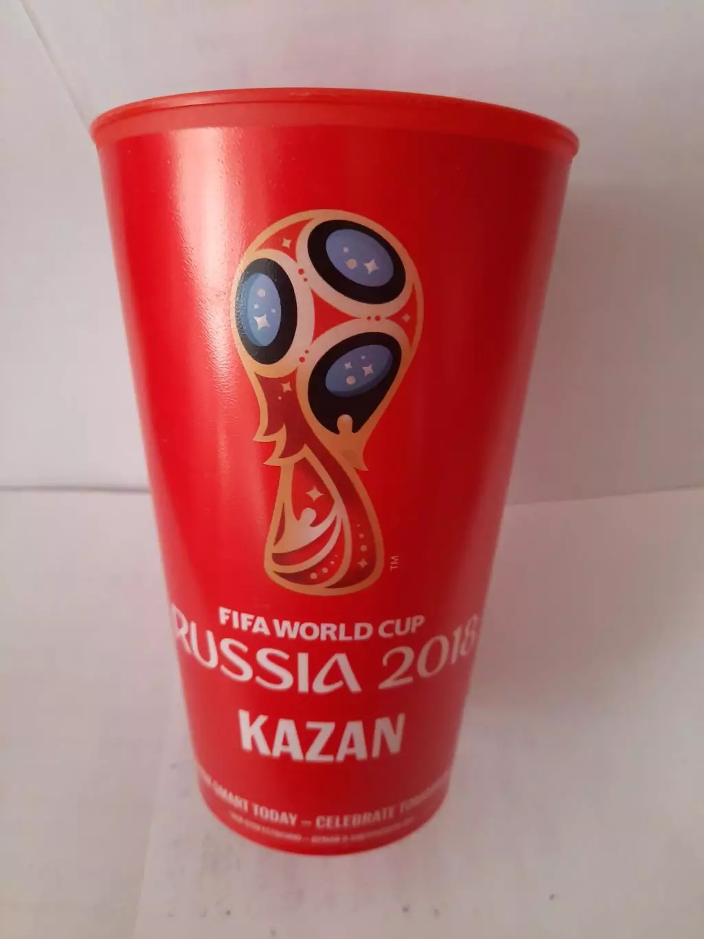 Пивной стакан Чемпионат Мира по футболу Россия 2018. Казань (пластик) 0,5 л