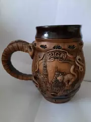 Пивная кружка. Рига. Латвия. (керамика) 1 л