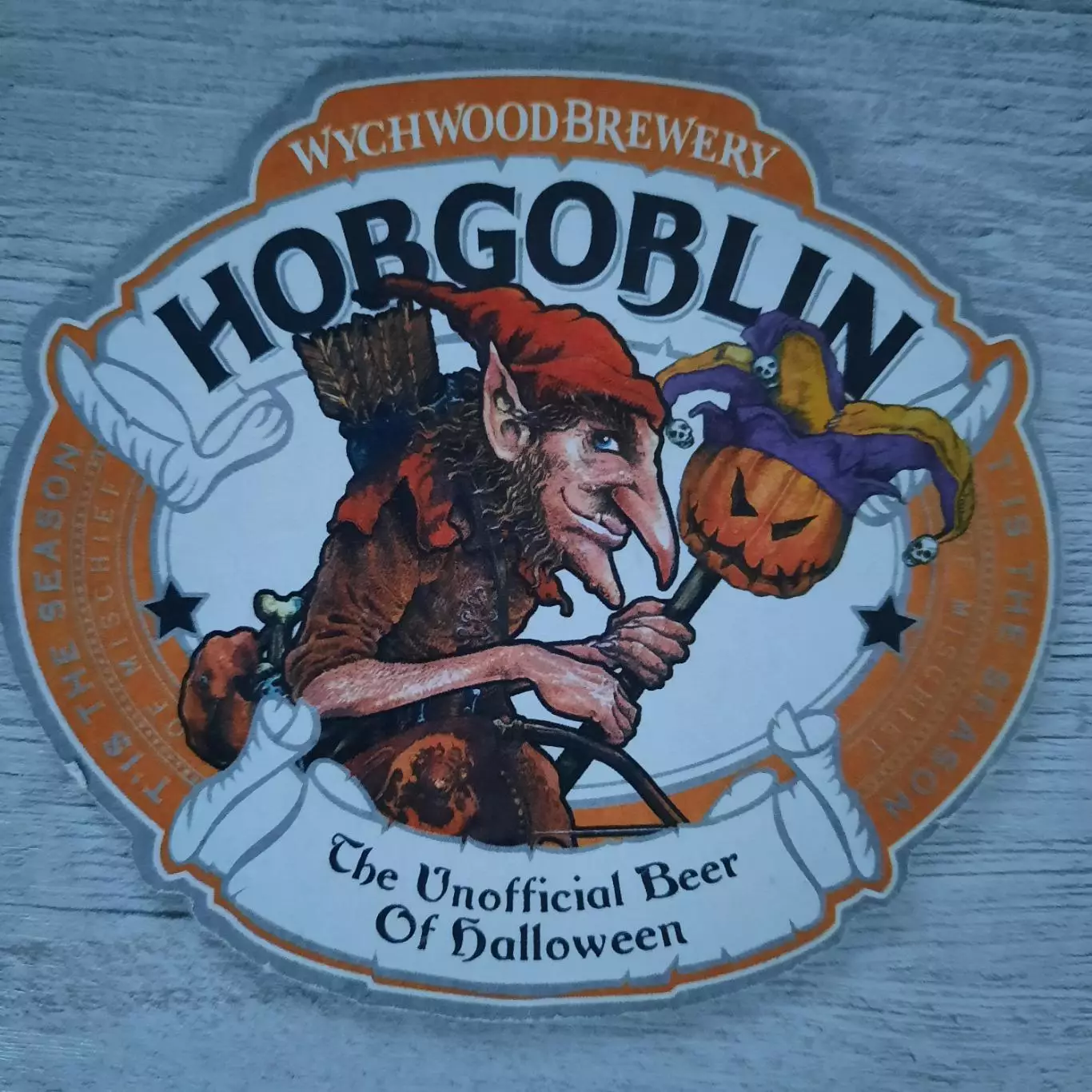 Бирдекель (подставка под пивной стакан / бокал) Hobgoblin (Хобгоблин) (вид 1).