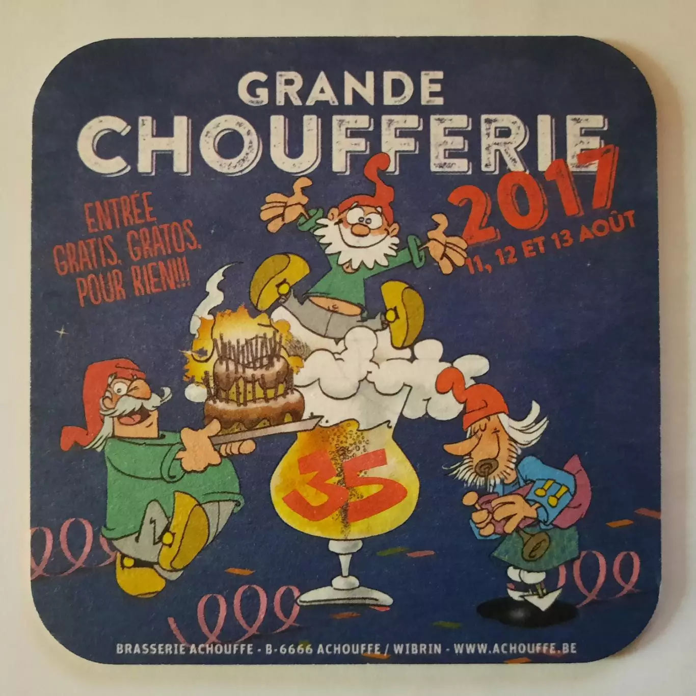 Бирдекель (подставка под пивной стакан / бокал)(Ла Шуфф) (вид 8).