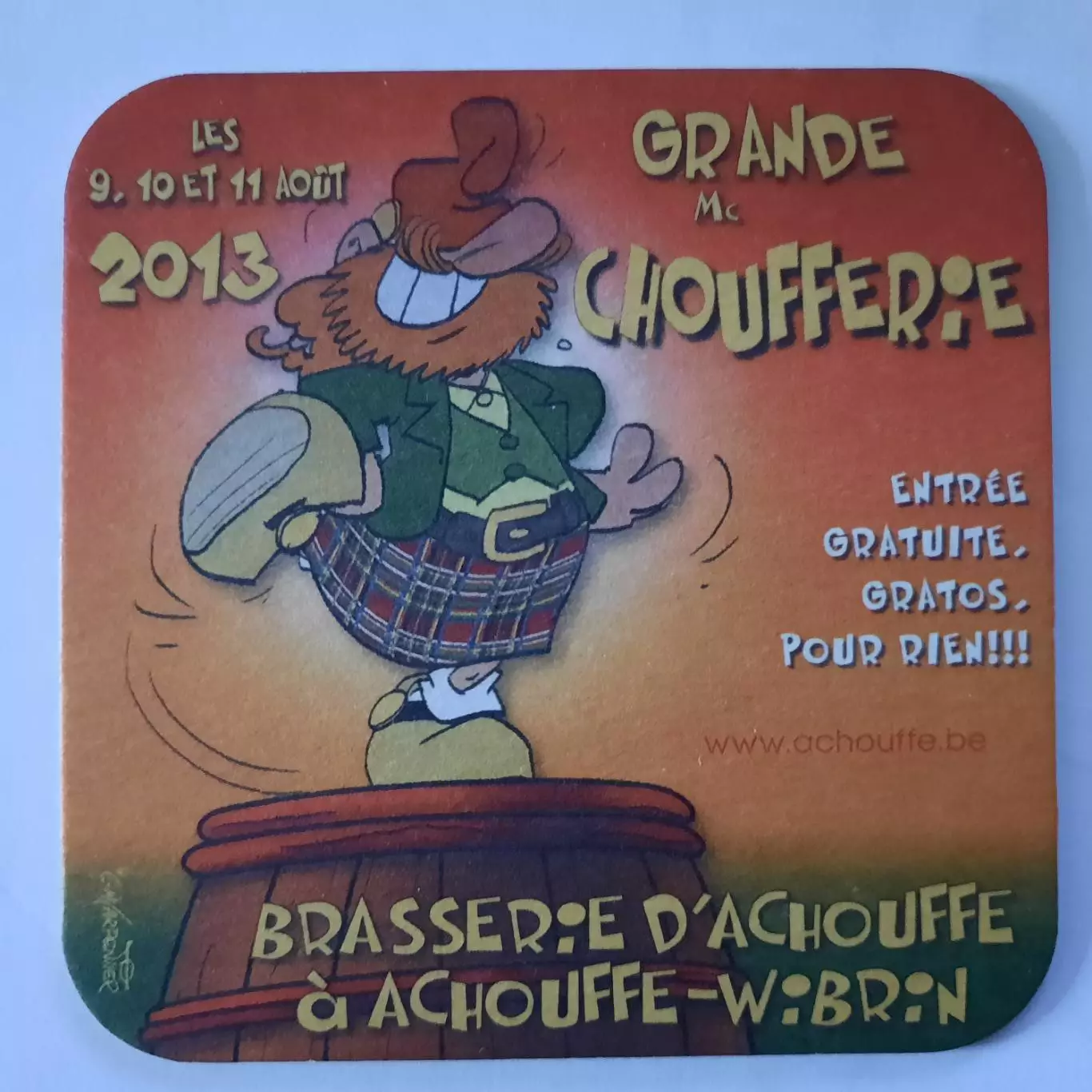 Бирдекель (подставка под пивной стакан / бокал)(Ла Шуфф) (вид 11).