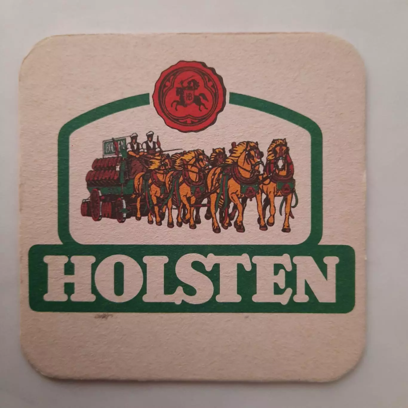 Бирдекель(подставка под пивной стакан.) Футбол. Пиво Хольстен. 1