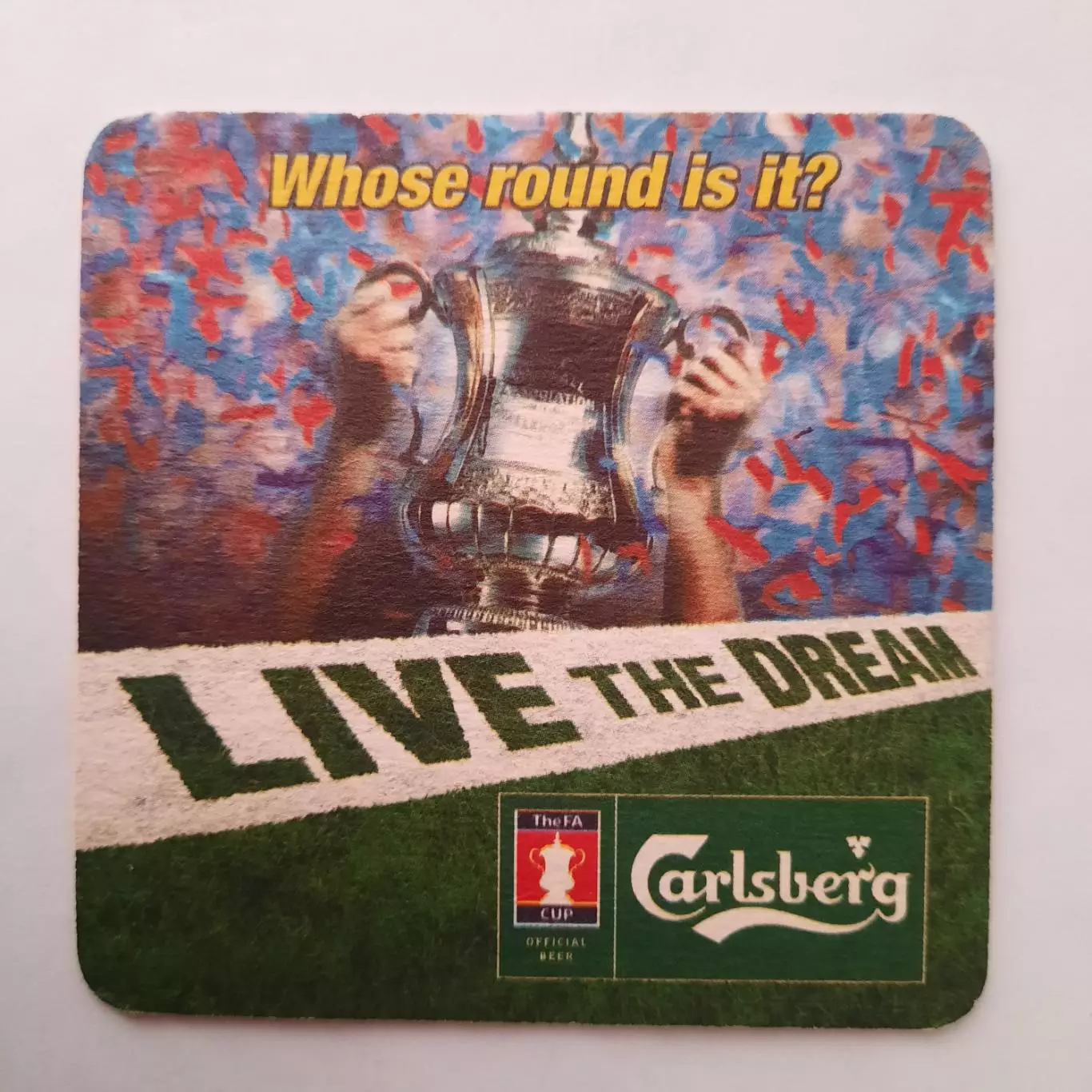 Бирдекель(подставка под пивной стакан.) Футбол. Кубок Англии. Пиво Карлсберг.