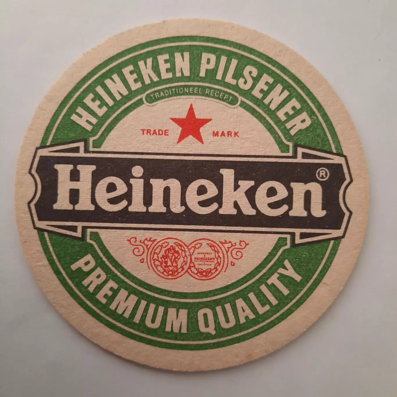 Бирдекель(подставка под пивной стакан.) Футбол. 50 лет Ф.К. Рода. Пиво Хайнекен. 1