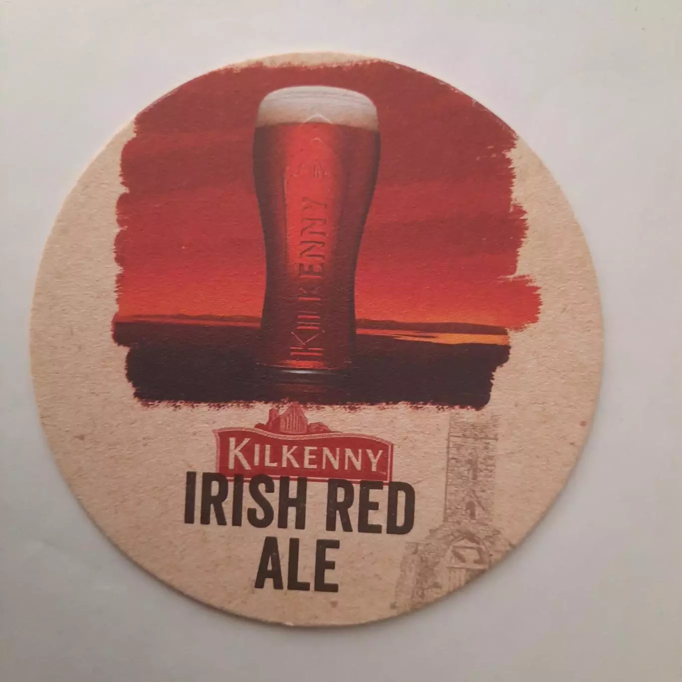 Бирдекель (подставка под пивной стакан/бокал). Пиво Килкенни.