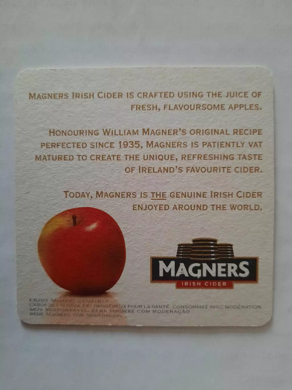 Бирдекель (подставка под пивной стакан/бокал). Пиво Магнерс. Вид 2 1