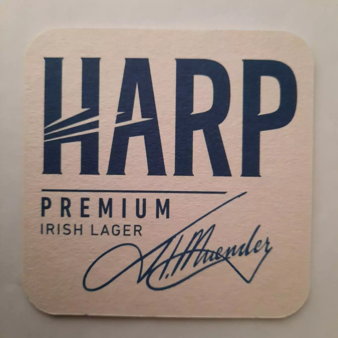 Бирдекель (подставка под пивной стакан/бокал). Пиво Харп. Вид 1 1