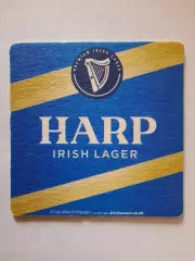 Бирдекель (подставка под пивной стакан/бокал). Пиво Харп. Вид 2