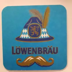 Бирдекель (подставка под пивной стакан/бокал). Пиво Лёвенбрау.