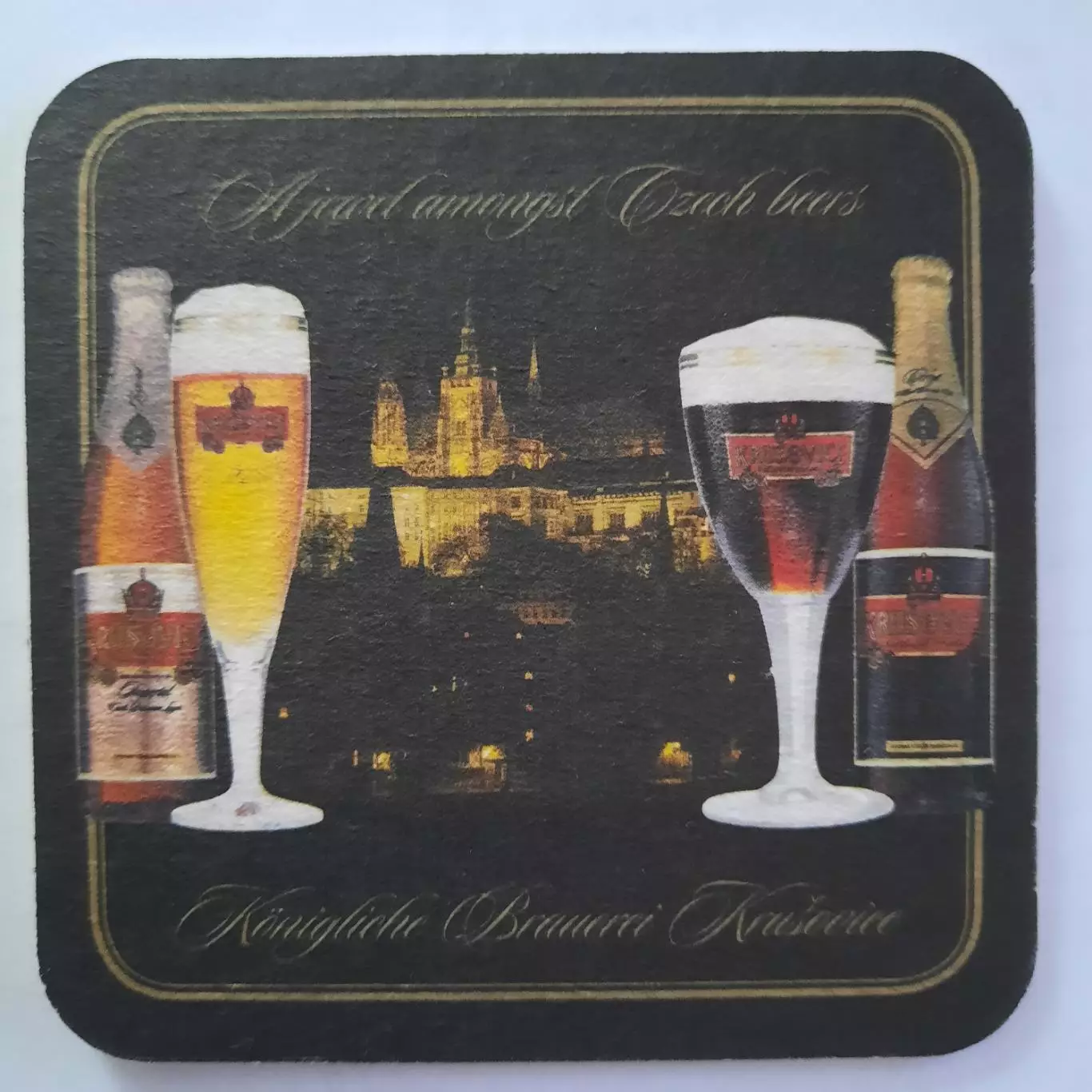 Бирдекель (подставка под пивной стакан/бокал). Пиво Крушовице. 1