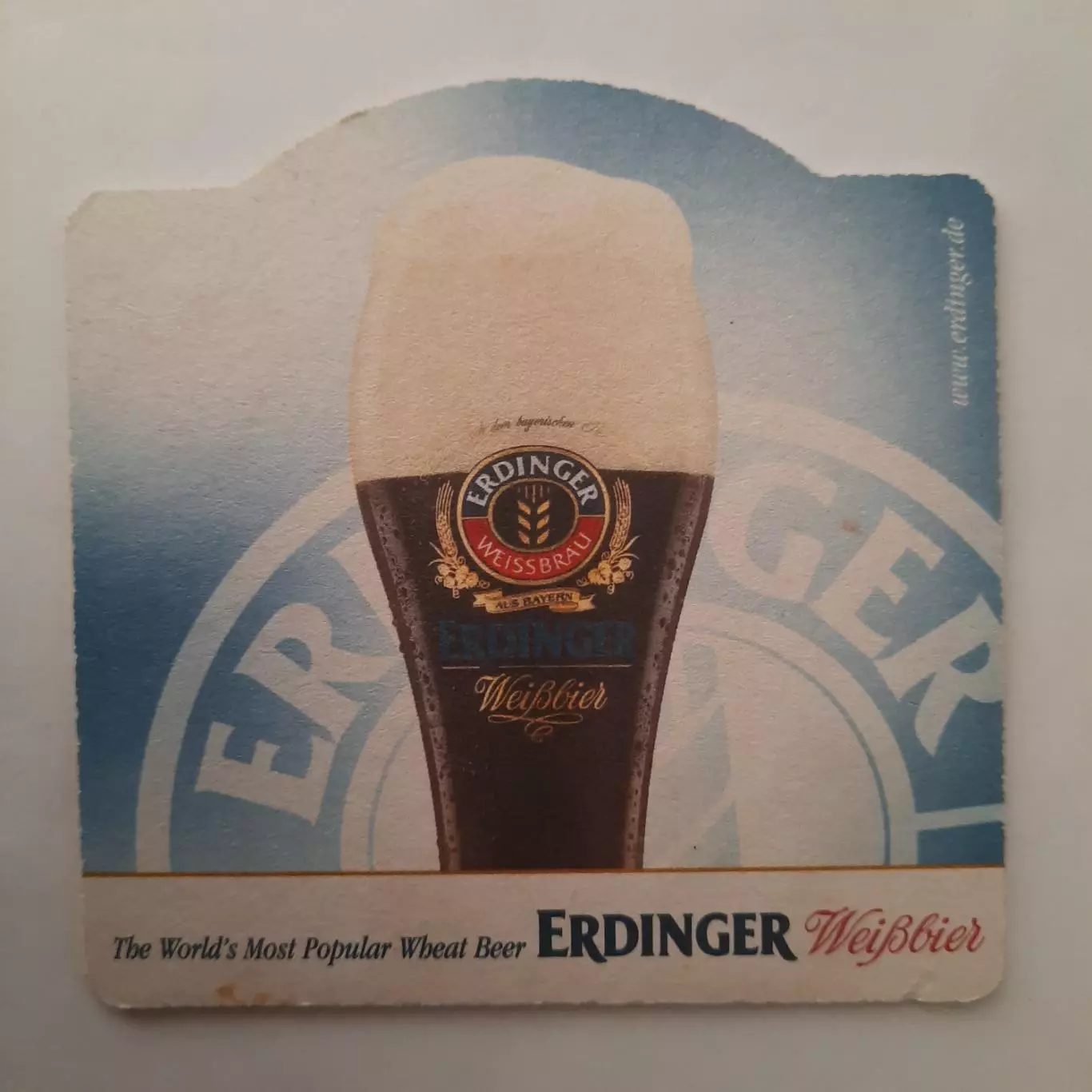 Бирдекель (подставка под пивной стакан/бокал). Пиво Эрдингер. 1