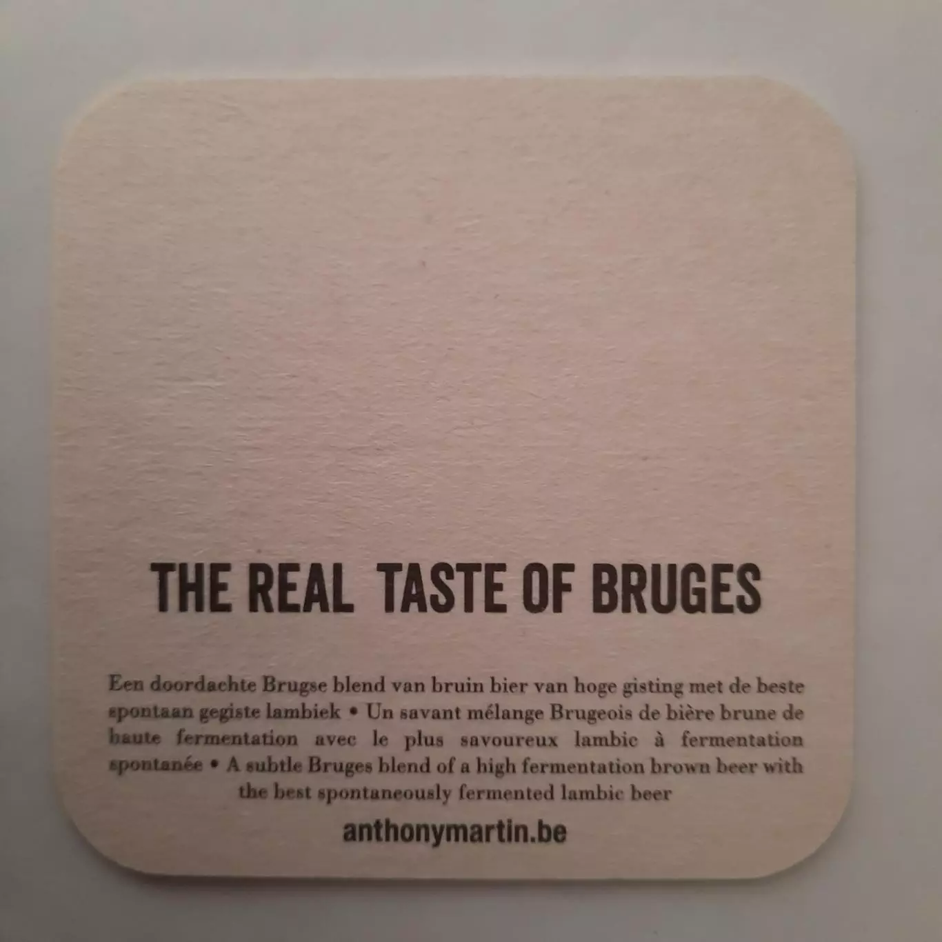 Бирдекель (подставка под пивной стакан/бокал). Пиво «Бургунь де Фландерс». 1