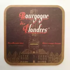 Бирдекель (подставка под пивной стакан/бокал). Пиво «Бургунь де Фландерс».