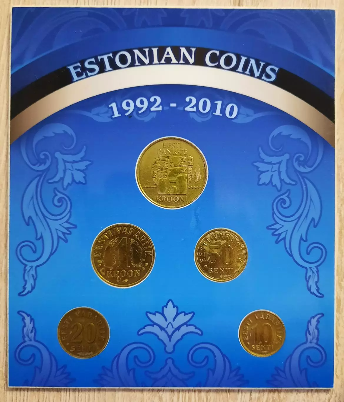 Сувенирный набор монет в блистере. Эстония.