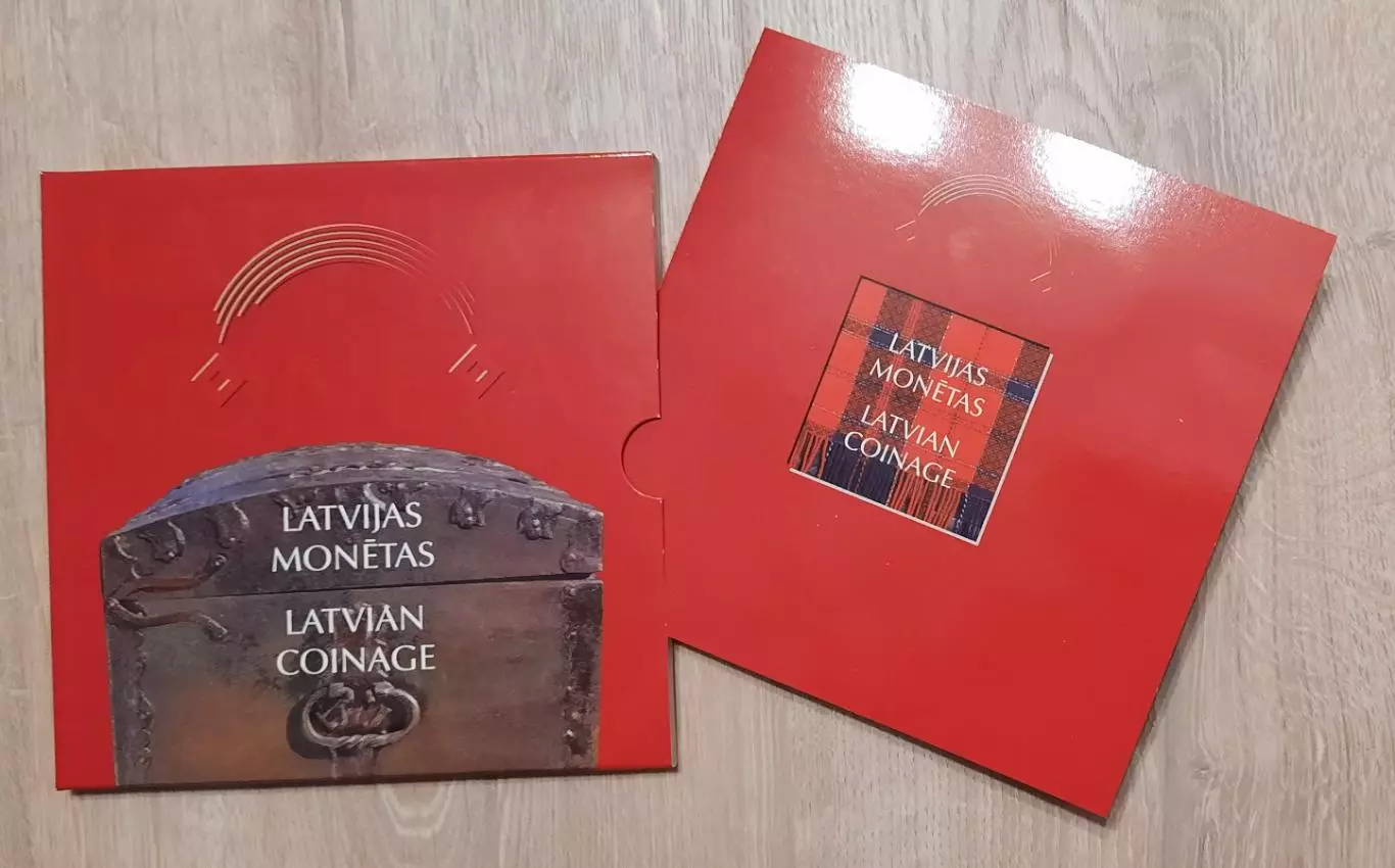 Сувенирный набор монет в блистере. Латвия. 5