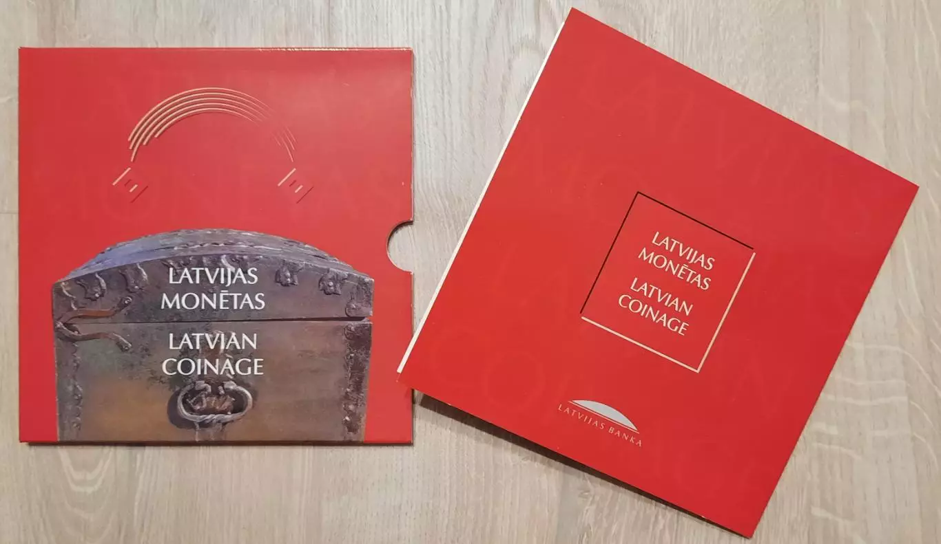 Сувенирный набор монет в блистере. Латвия. 6