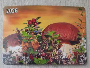 Календарик карманный на 2026г. Грибы и ягоды..
