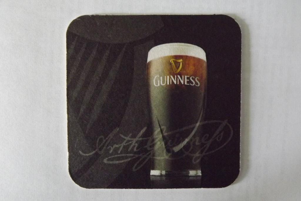 Бирдекель. Подставка пивная (декель) Guinness.