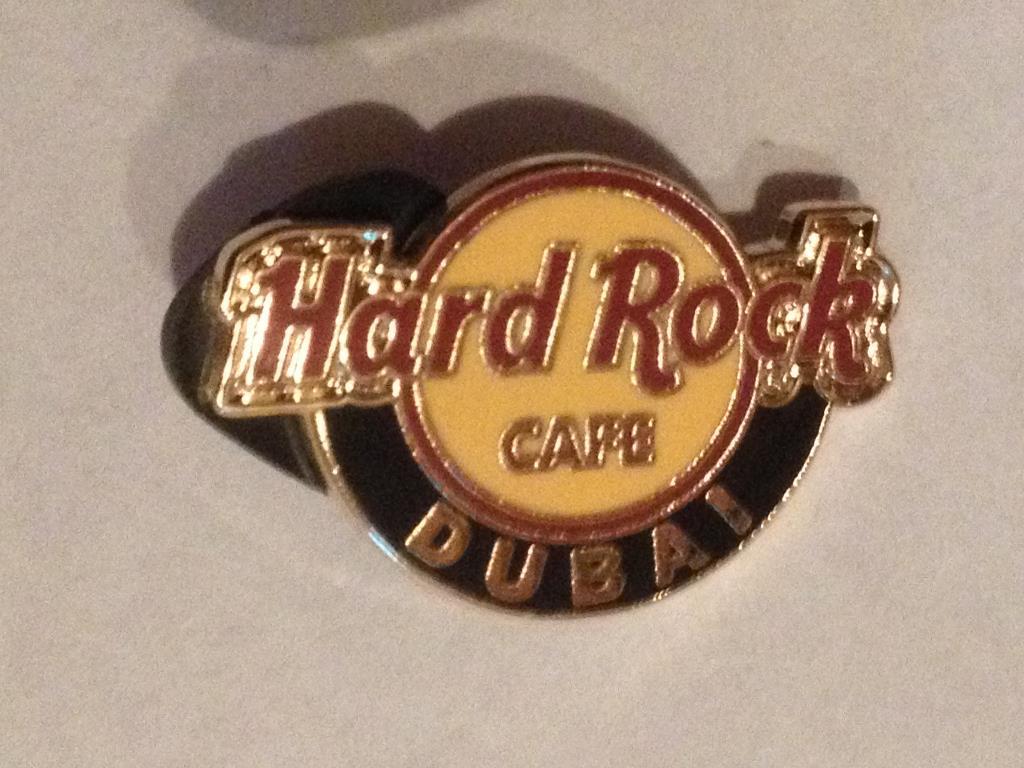 Хард Рок кафе Дубаи (мини). Классический логотип.
