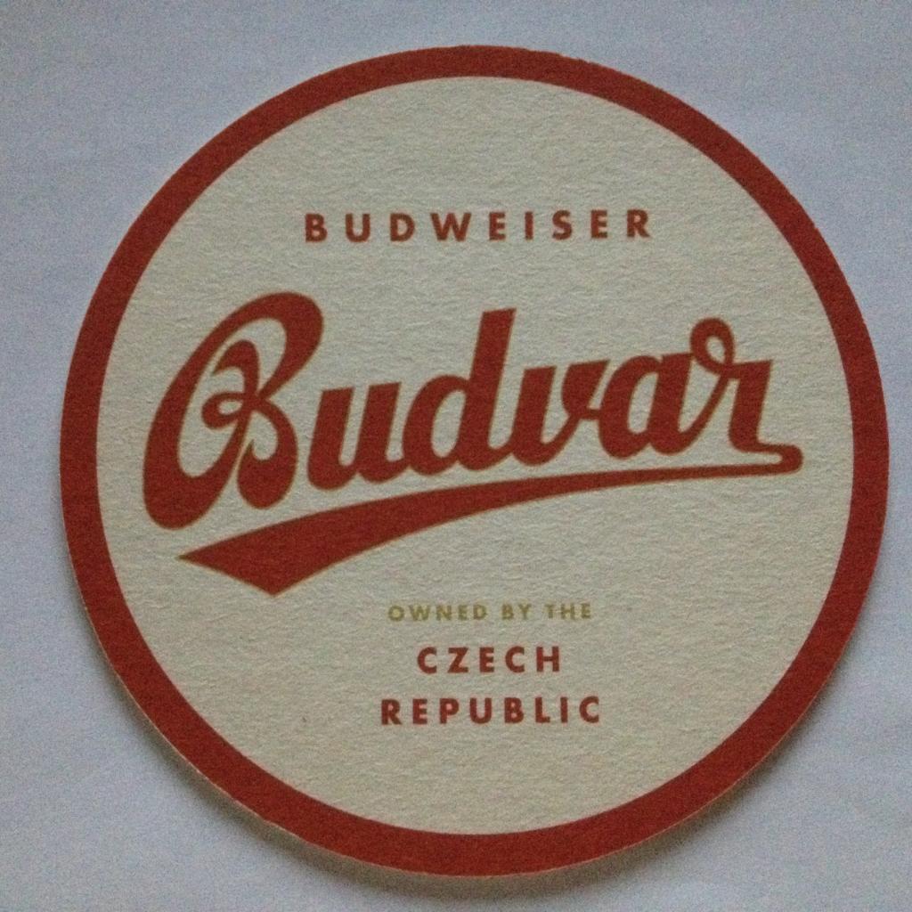 Бирдекель. Подставка пивная (декель) Budweiser Budvar (Чехия).