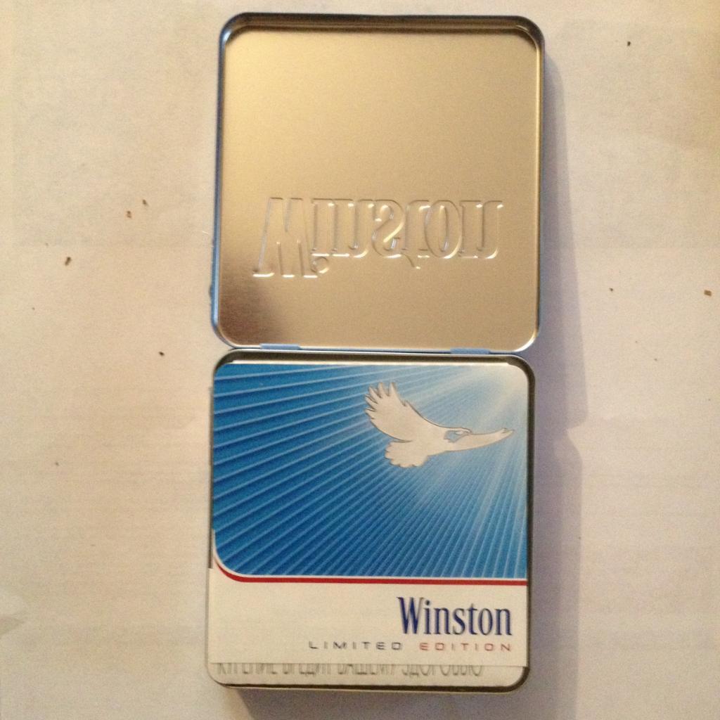 Пачка от сигарет WINSTON (металл) вид 2 2