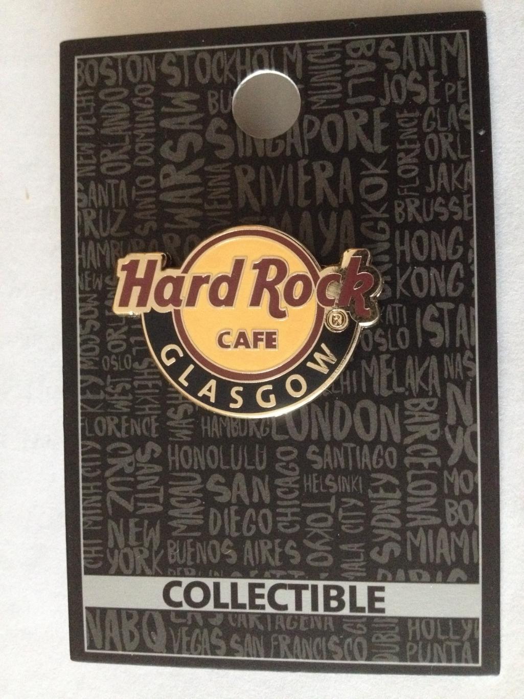 Hard Rock cafe / Хард Рок кафе . Глазго Классический логотип.