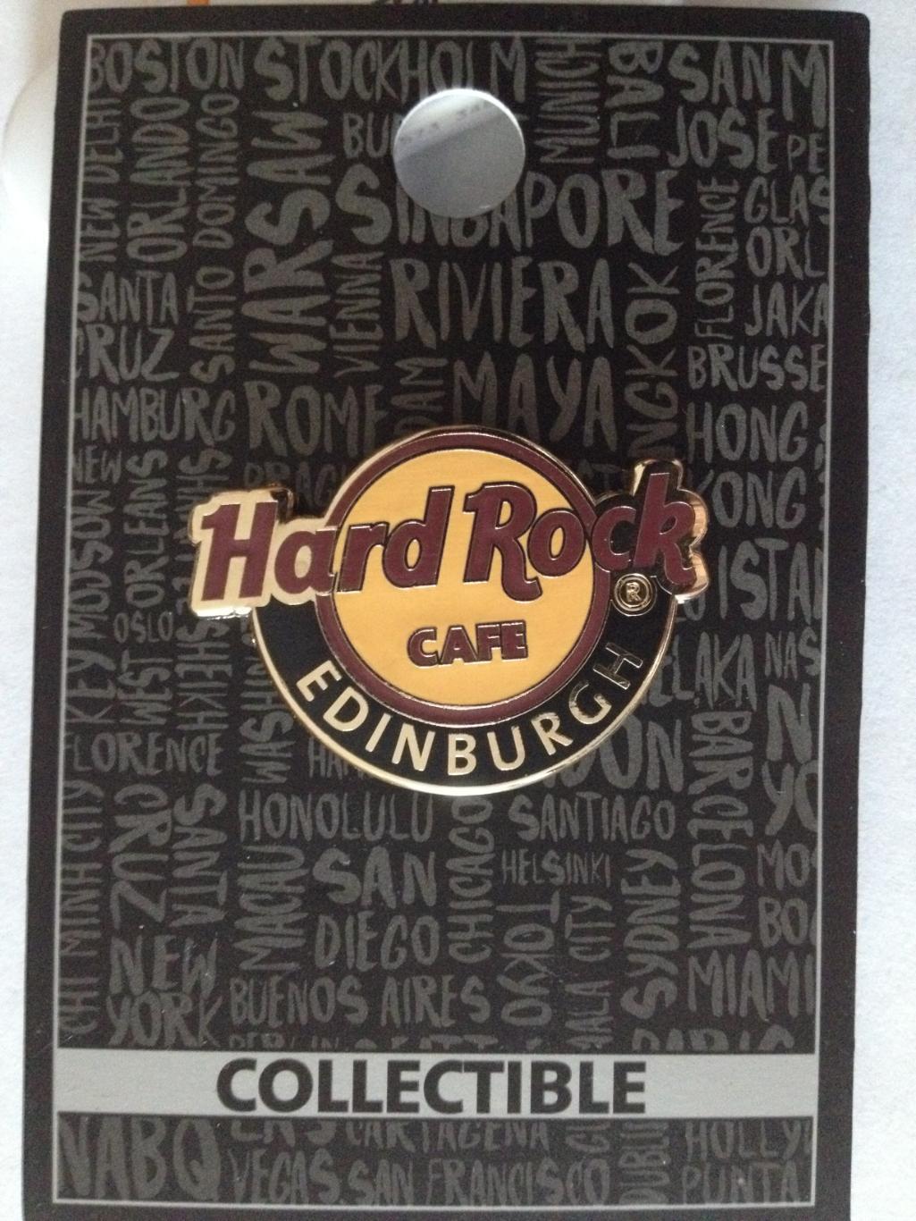 Hard Rock cafe / Хард Рок кафе . Эдинбург Классический логотип.