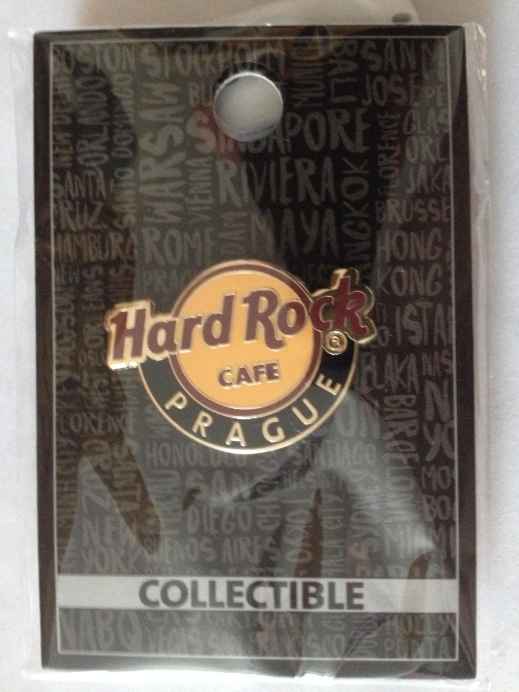 Hard Rock cafe / Хард Рок кафе . Прага (Англ. язык) Классический логотип.