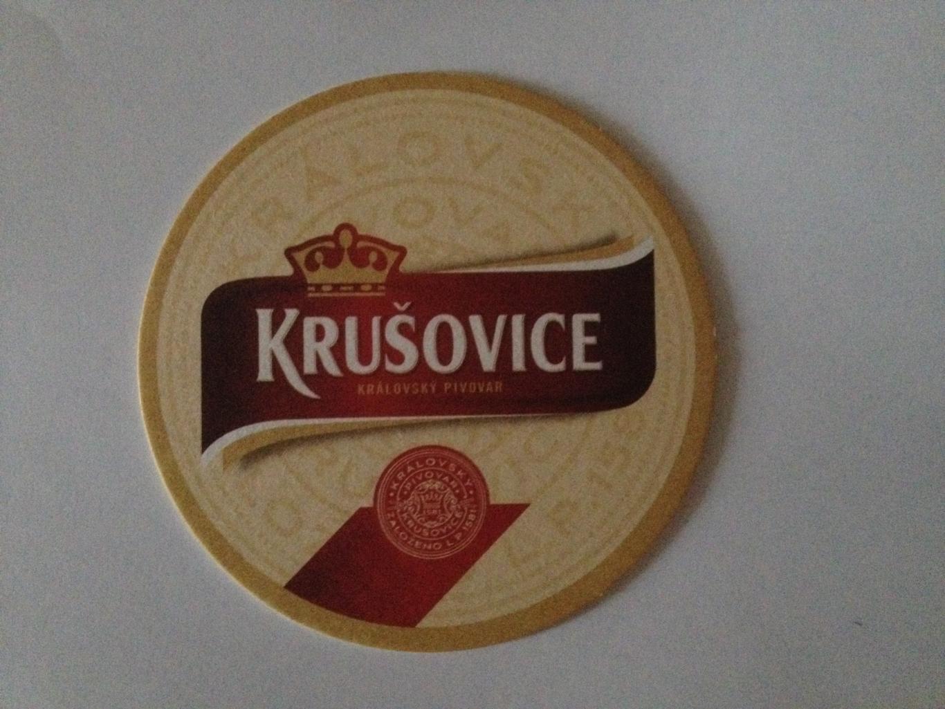 Бирдекель Krusovice (подставка под пивной стакан / бокал)