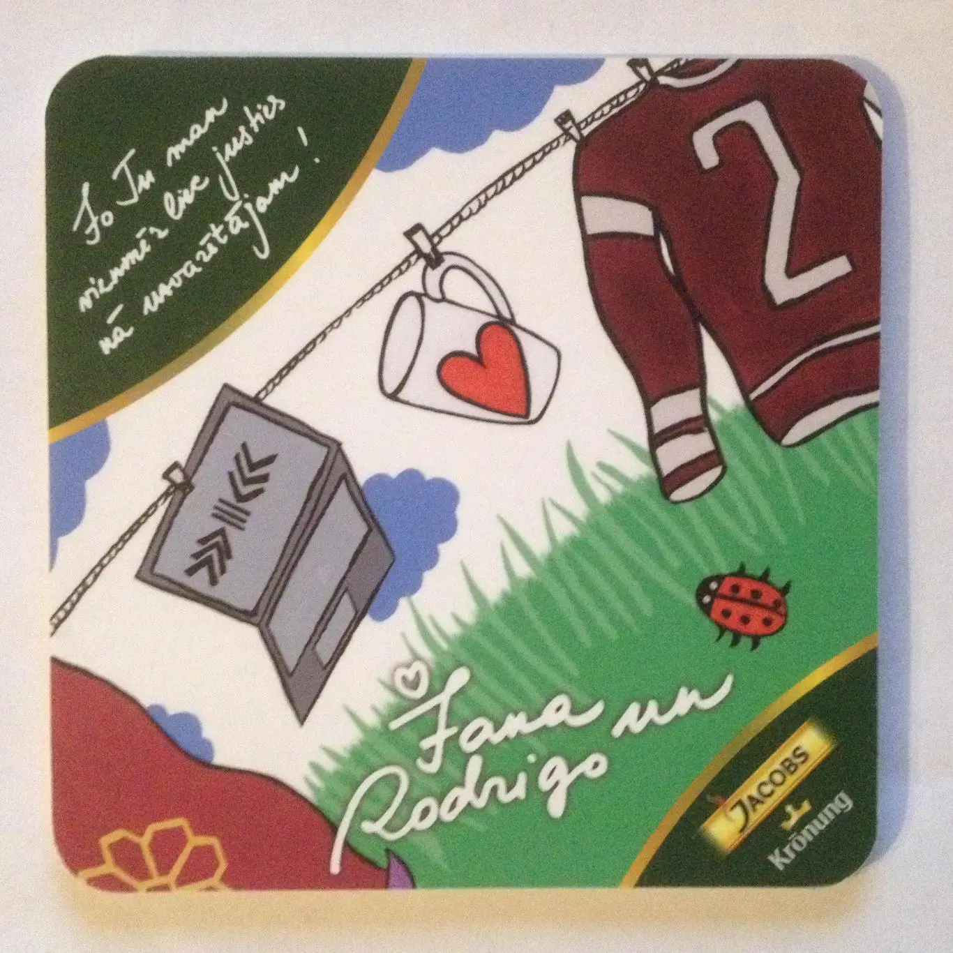 Бирдекель Jacobs coffee (подставка под пивной стакан / бокал)