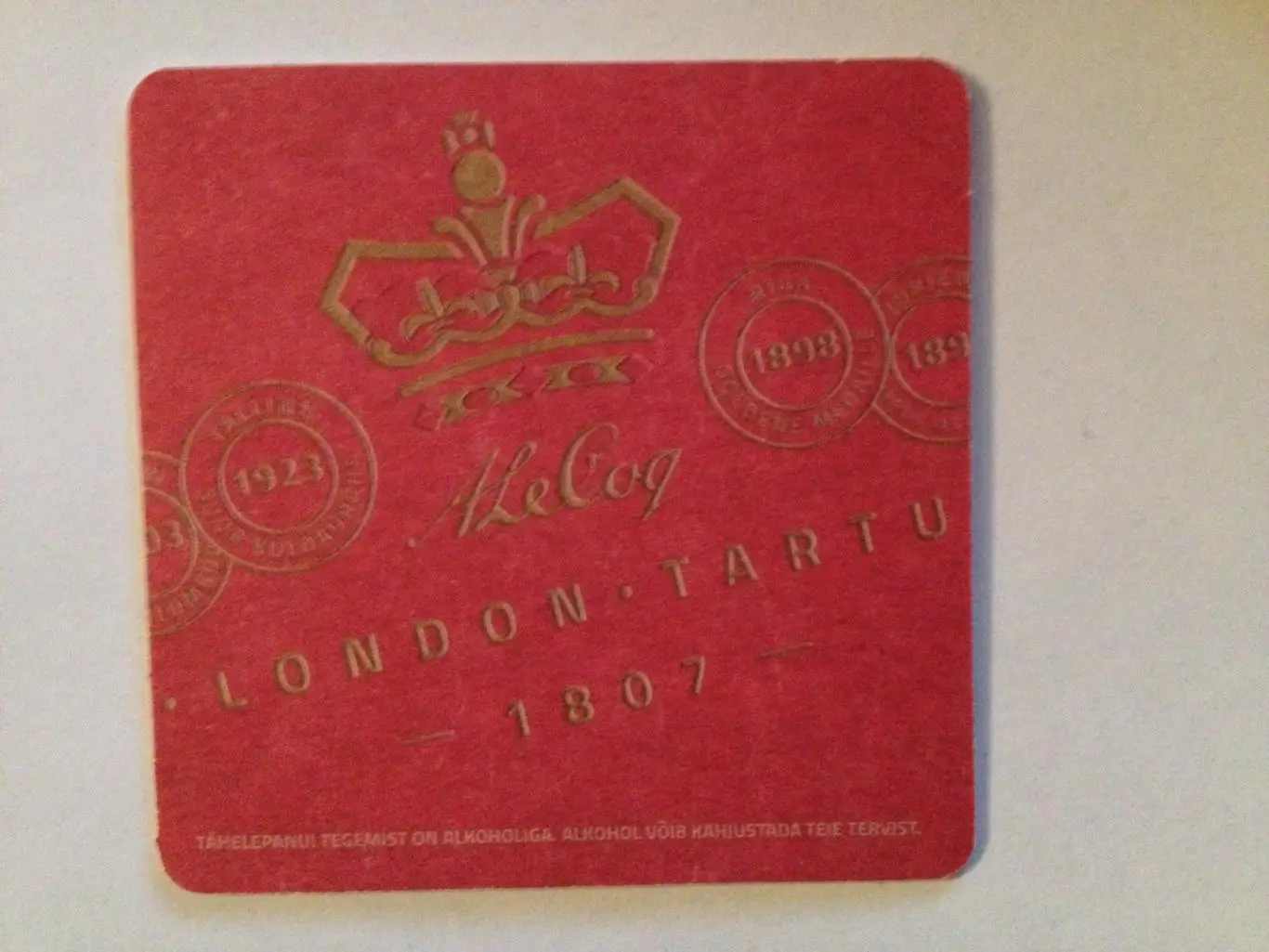 Бирдекель A. Le Coq (подставка под пивной стакан / бокал). 1