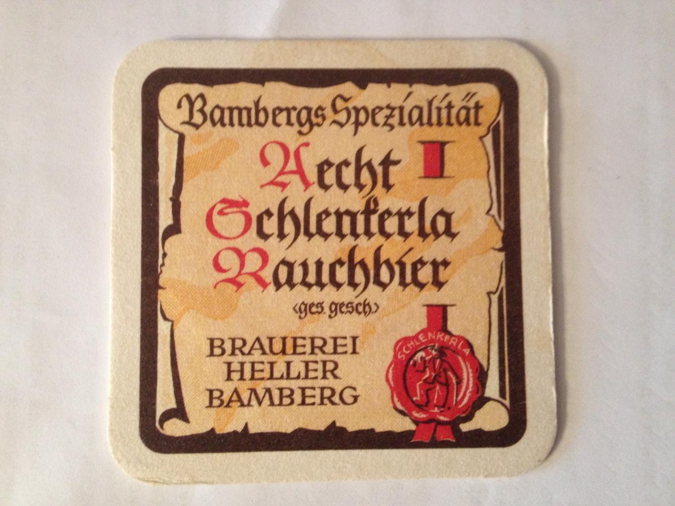 Бирдекель Bambergs Spezialitat (подставка под пивной стакан / бокал).