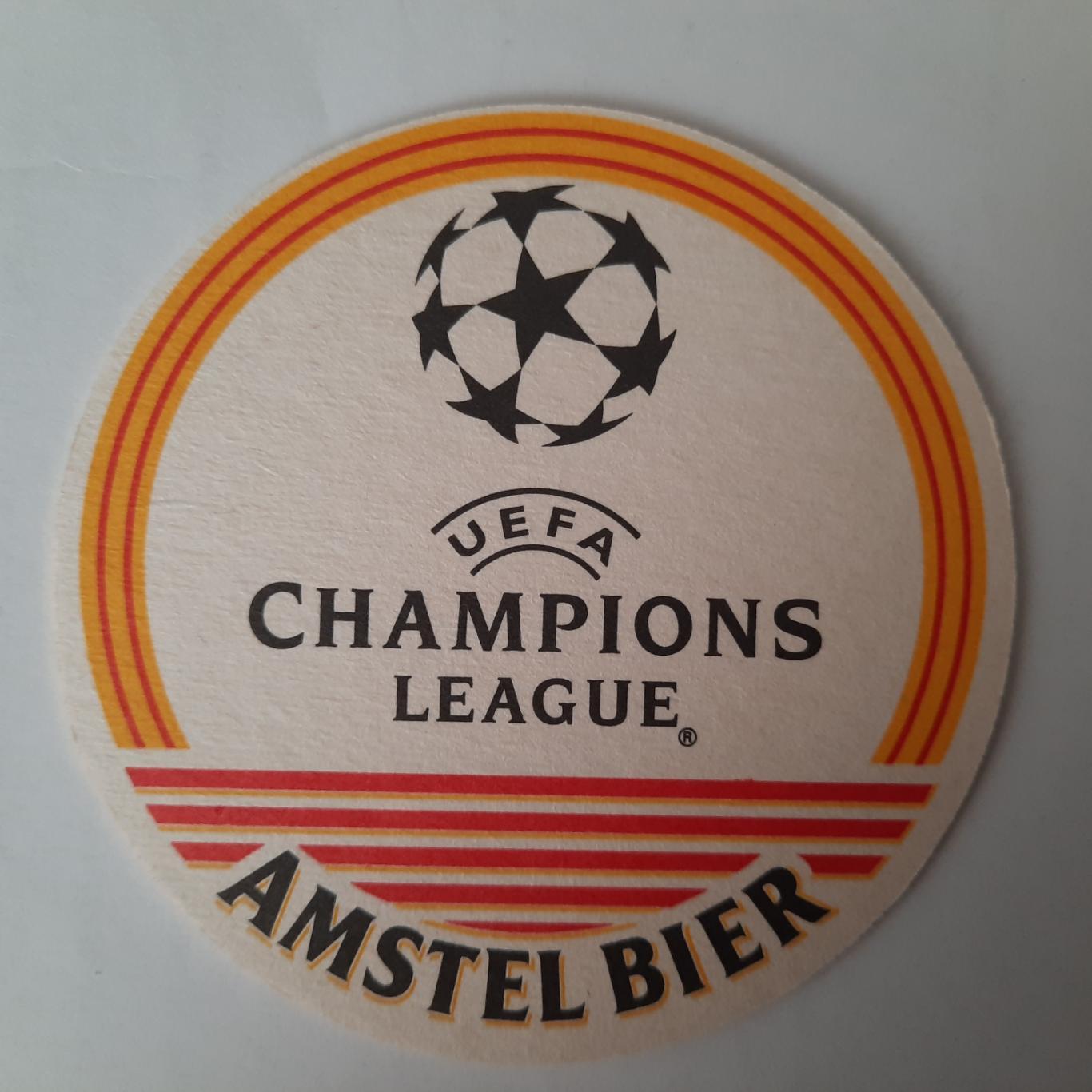 Бирдекель Amstel футбол (подставка под пивной стакан / бокал) Вид 1