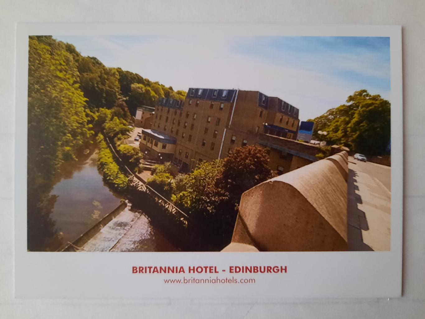 Фирменная открытка отеля Эдинбург (Шотландия)