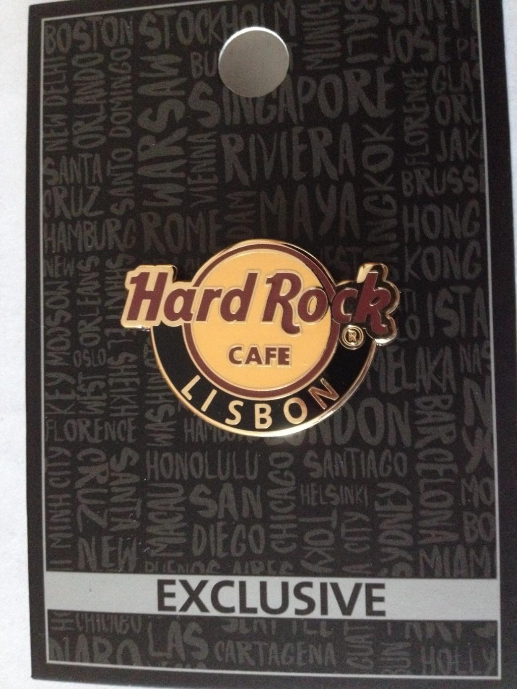 Значок Хард Рок Кафе «hard rock cafe» Лиссабон (лого)