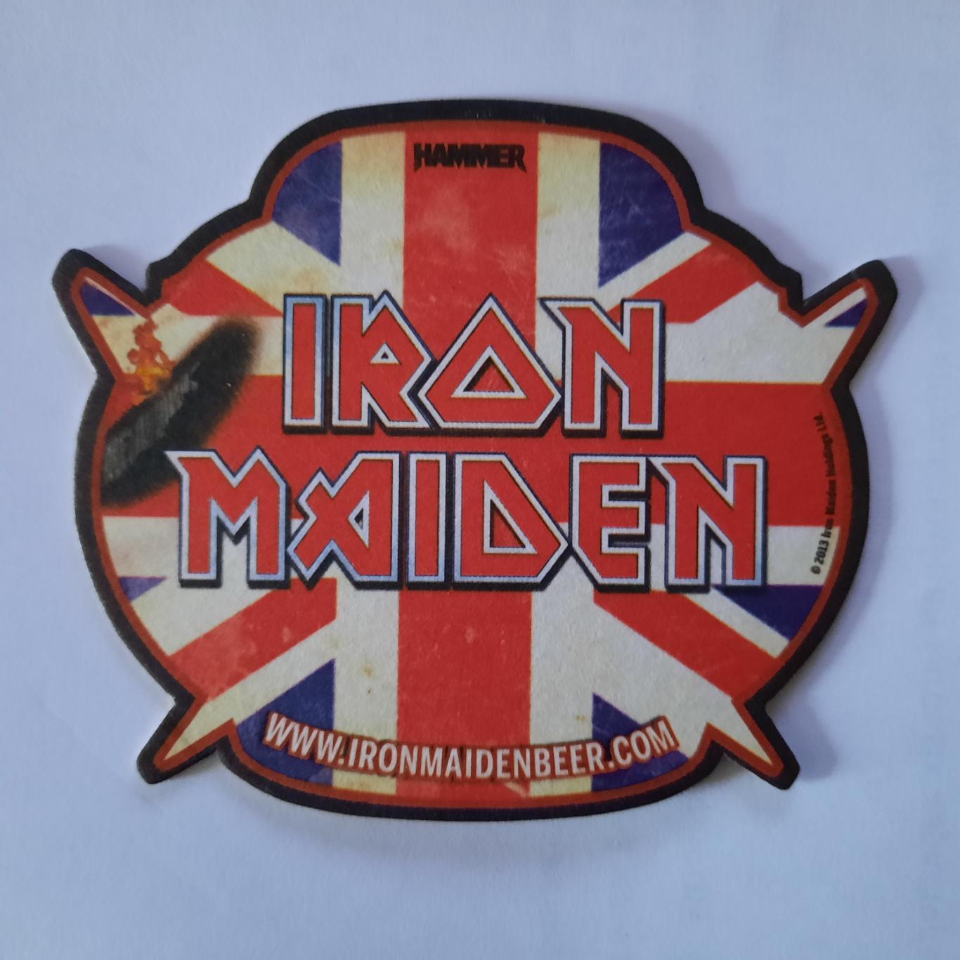 Бирдекель Iron Maiden (Aйрон Mейден) (подставка под пивной стакан / бокал) Вид 1