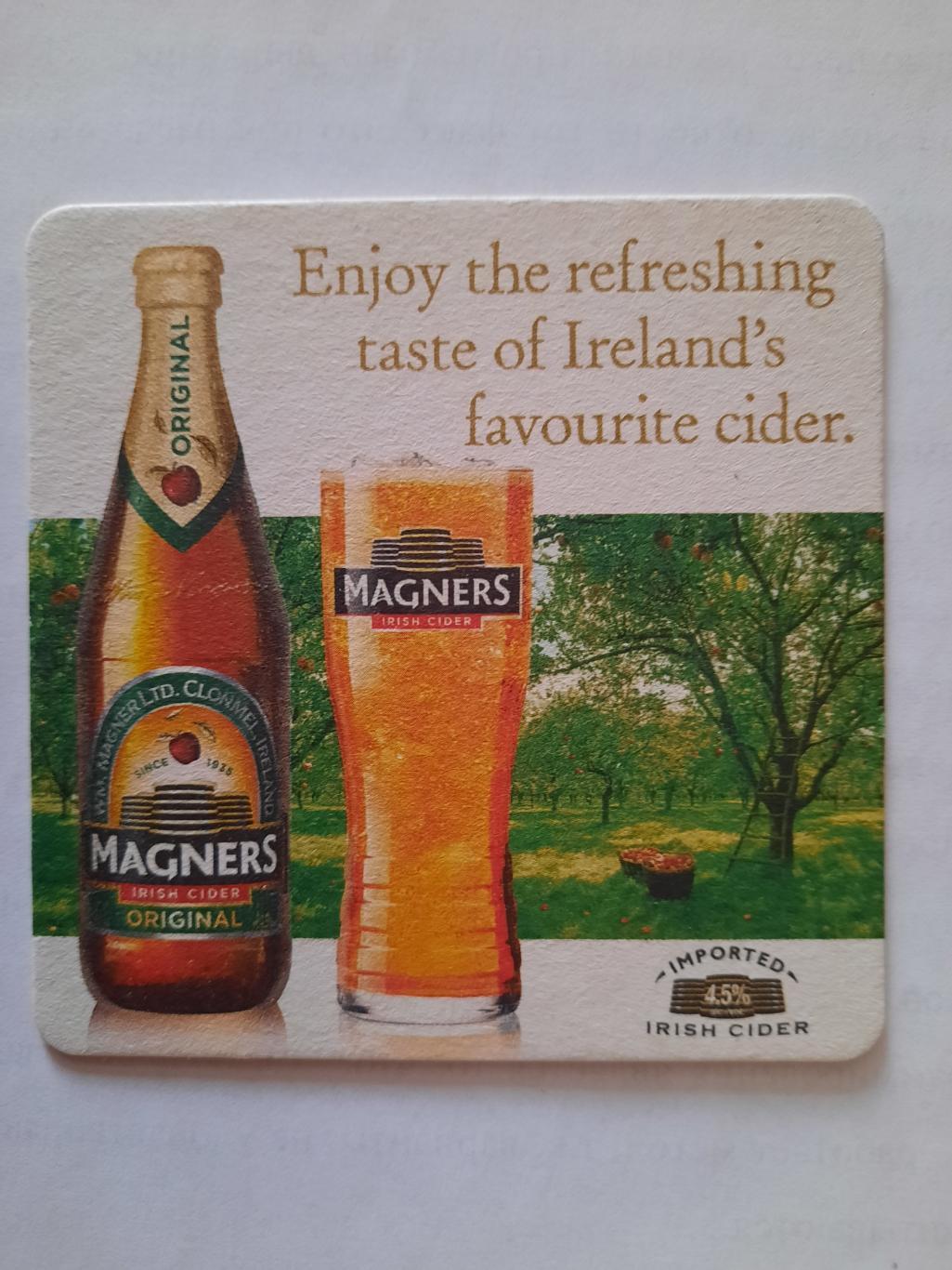 Бирдекель Magners (подставка под пивной стакан / бокал) вид 1