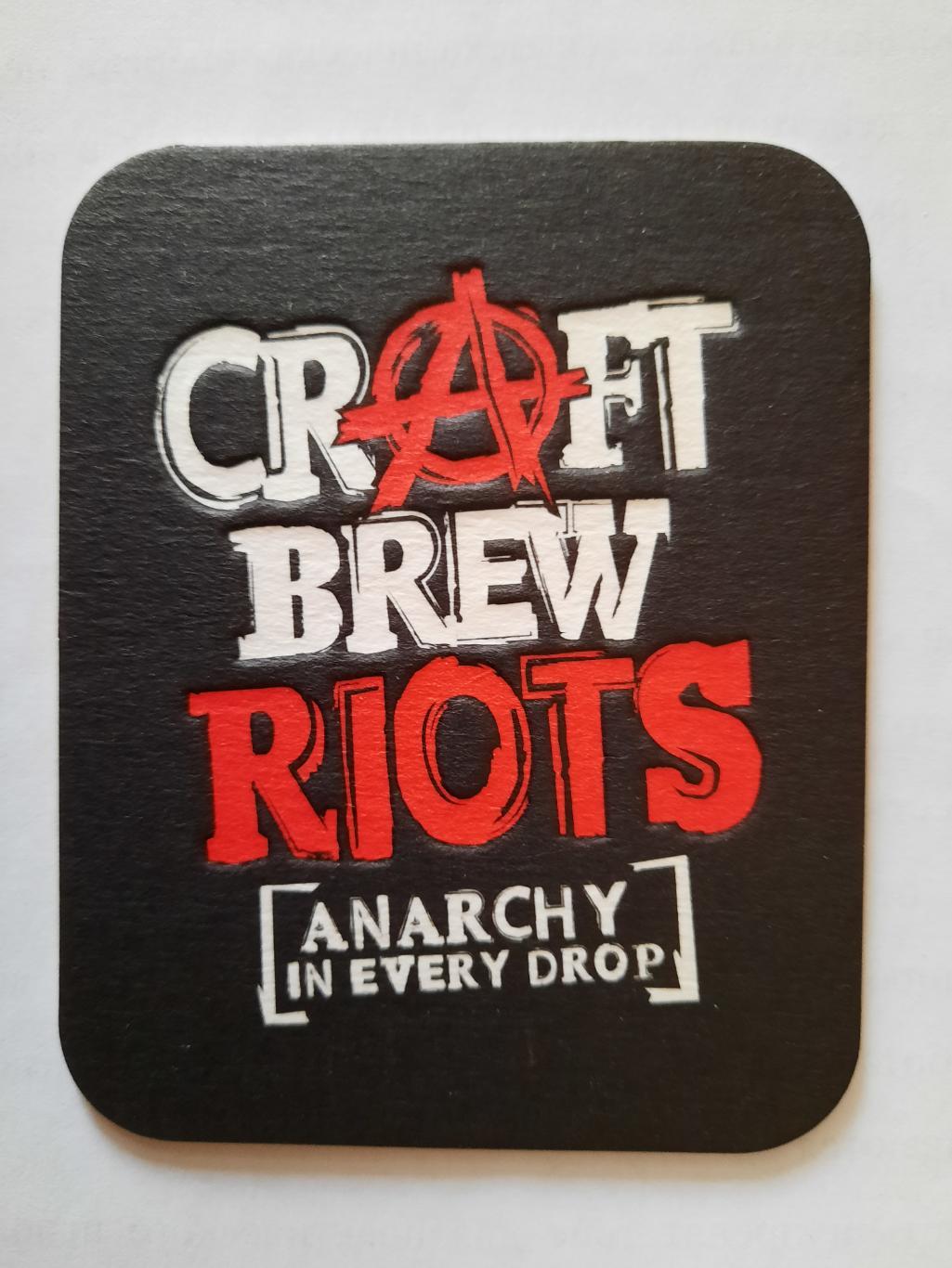 Бирдекель Craft brew riots (подставка под пивной стакан / бокал)