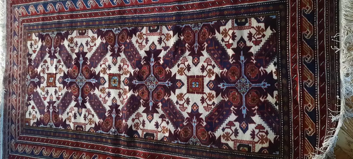 Ковёр Дагестанский (Куруш), шерстяной. Размер 210 х 121 см.