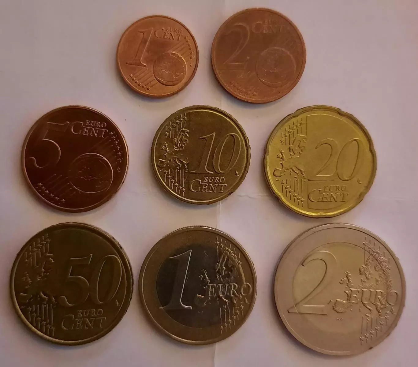 Латвия комплект монет евро (в обращении не были). 1