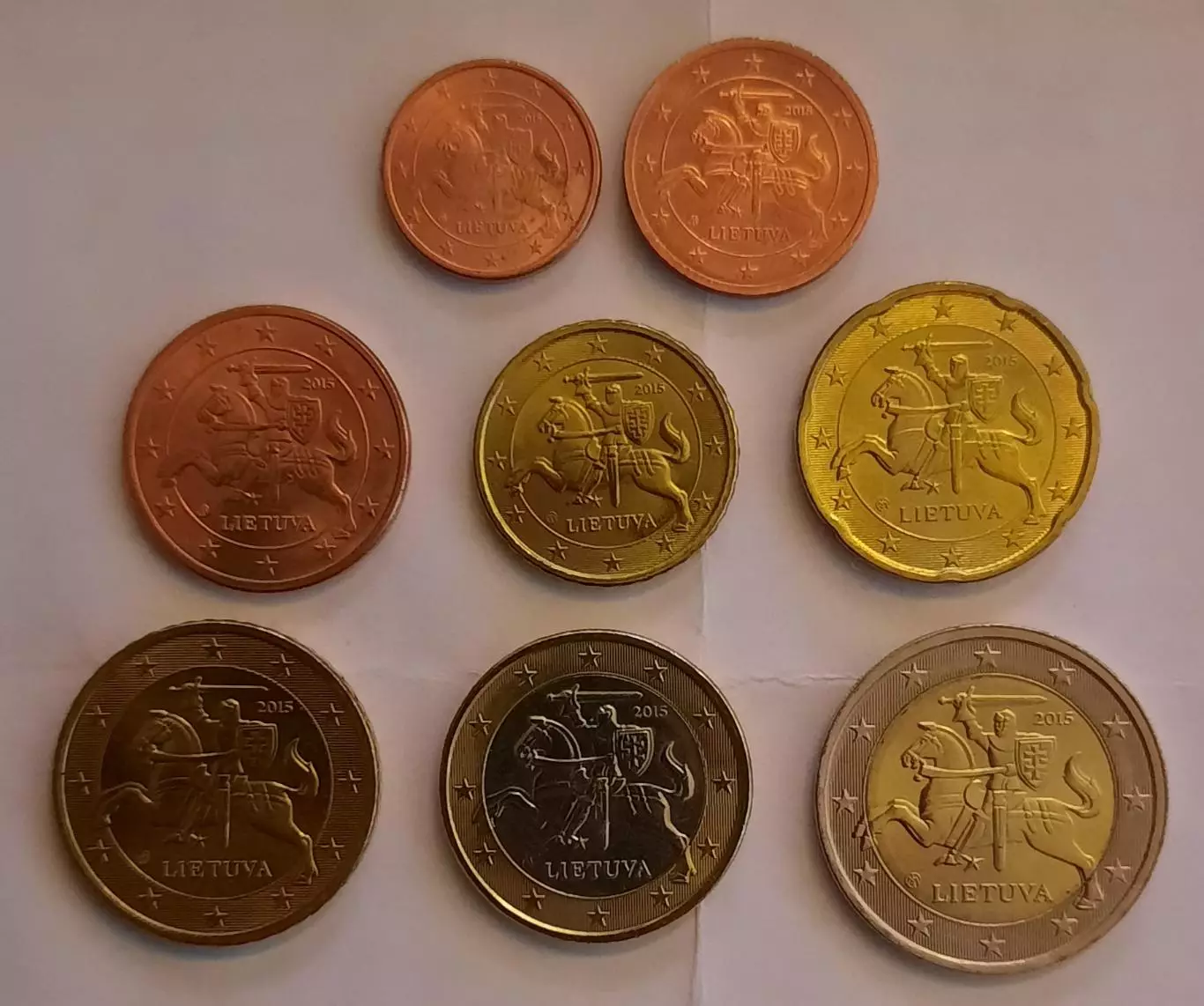 Литва комплект монет евро (в обращении не были).