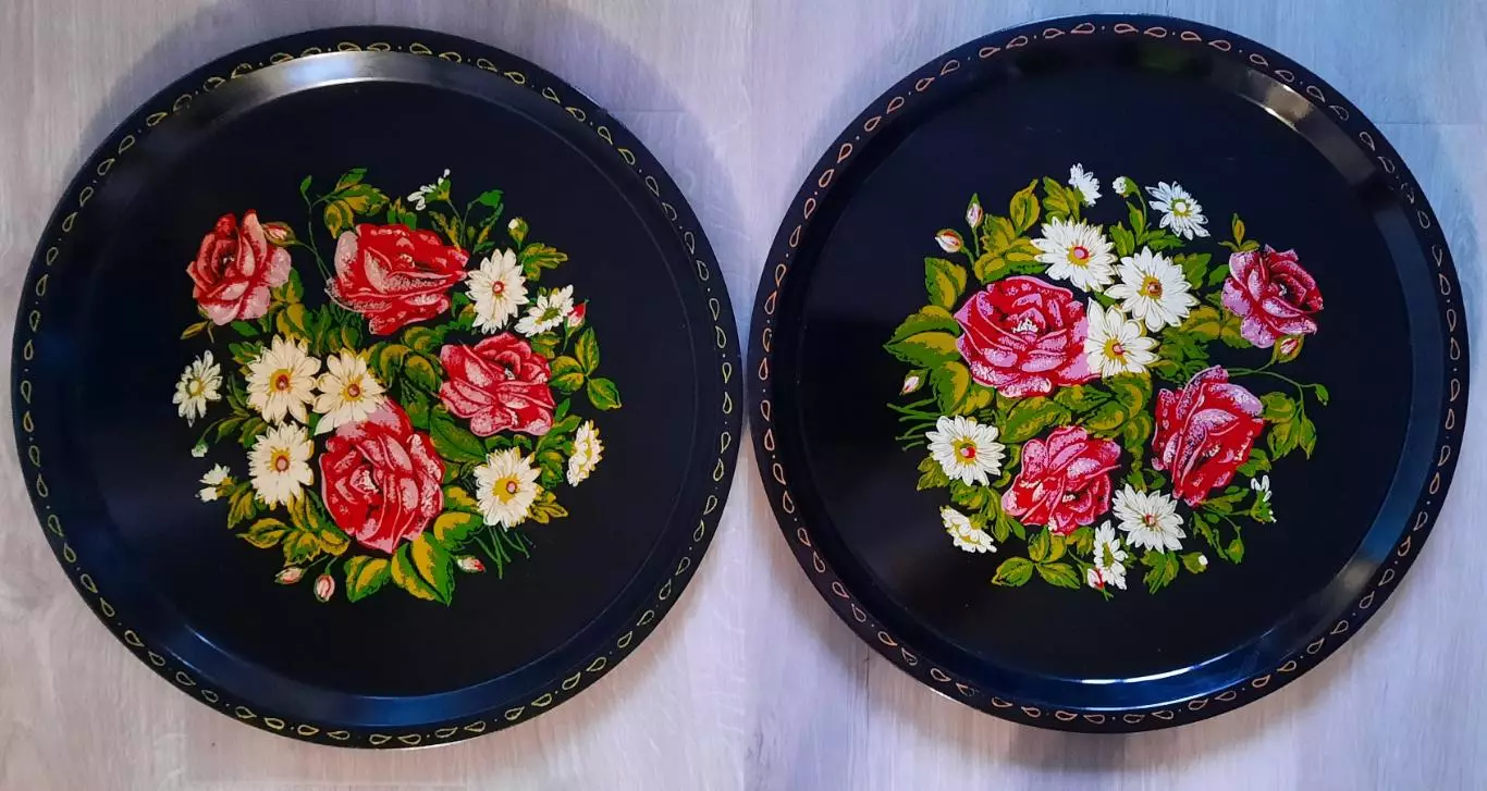 2 Узбекских подноса . 1