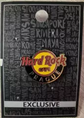 Значок Хард Рок Кафе «hard rock cafe» Прага. Логотип. (вид 2)